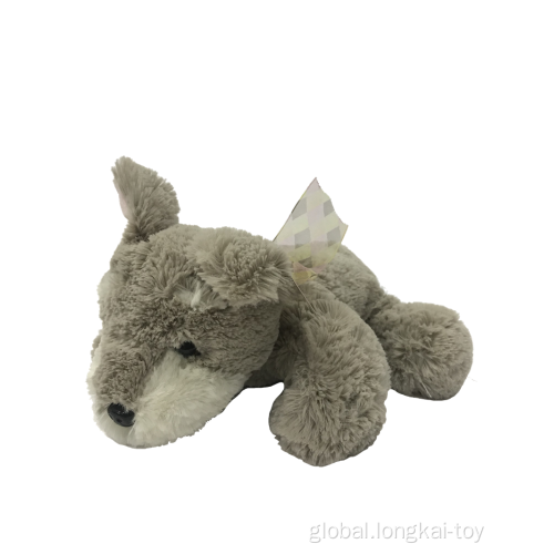 Plush Toy Stuffed Dog Price Plush Dog Gray for Sale Factory